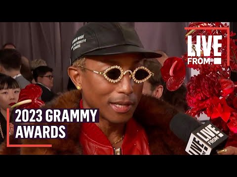 Pharrell Williams Talks Pusha T & Kendrick Lamar Albums at Grammys | E! News