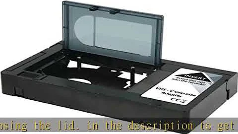 Konig VHS-C Cassette Adapter [KN-VHS-C-ADAPT] - Not Compatible with 8mm/MiniDV