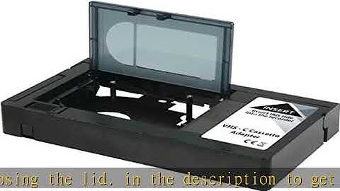 Konig VHS-C Cassette Adapter [KN-VHS-C-ADAPT] - Not Compatible with 8mm/MiniDV