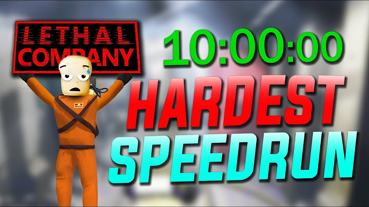 This Lethal Company Speedrun took 10 HOURS
