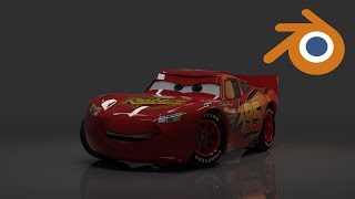 ACCURATE MCQUEEN MODEL made in BLENDER (timelapse)