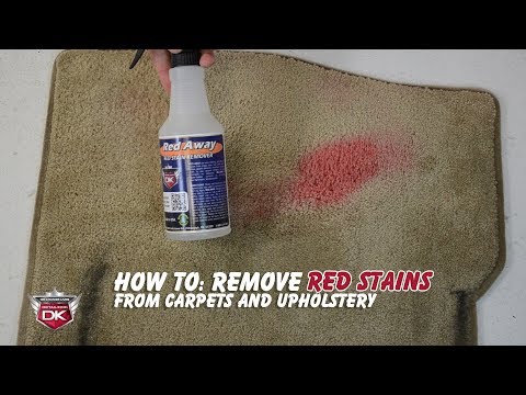How To: Remove Red Stains from Carpet and Upholstery - Red Away