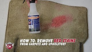 How To: Remove Red Stains from Carpet and Upholstery - Red Away
