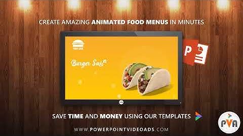 Create Digital Menu Boards for Restaurants Using Powerpoint