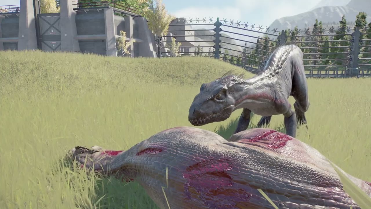 Indoraptor vs 2 Megalosaurus – Double Trouble Dinosaur Battle! 🦖⚔️