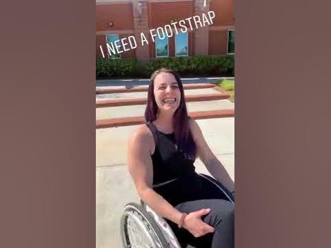 paraplegic girl floppy legs downstairs - YouTube