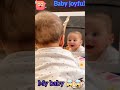 This adorable baby sees their reflection in the mirror and bursts into laughter!