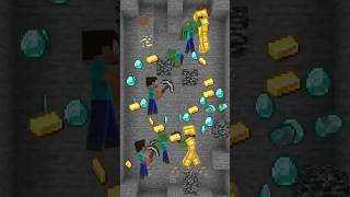 Steve 🆚️ zombie/ #minecraft #gaming #minecraftanimation #animtion #trending #shorts #viral