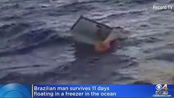 Brazilian man survives 11 days floating in freezer in the ocean
