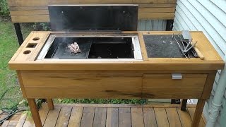 Homemade BBQ Build DIY Wood/Charcoal Barbecue Part 1: Firebox and Frame Homemade BBQ Build DIY Wood/Charcoal Barbecue I recently built a new deck out of Vitex Hardwood and wanted a barbecue to
