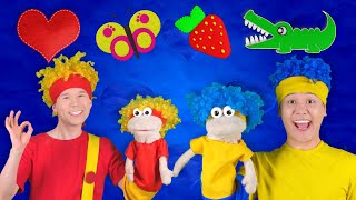 Wrong talking puppets! | D Billions Kids Songs