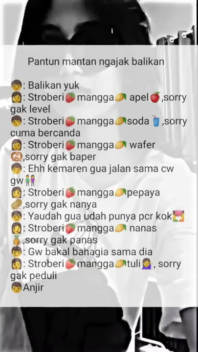 Pantun mantan ngajak balikan by @s.z_070