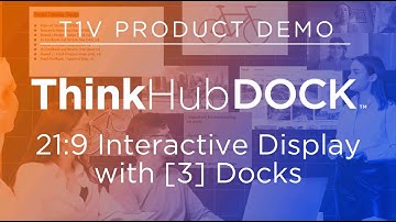 ThinkHub Dock 21:9 Interactive Display with [3] Docks | T1V Product Demo