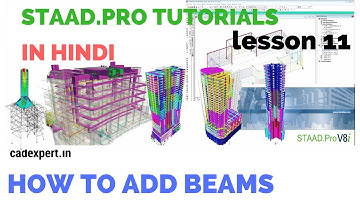 STAAD PRO TUTORIAL HOW TO ADD BEAMS
