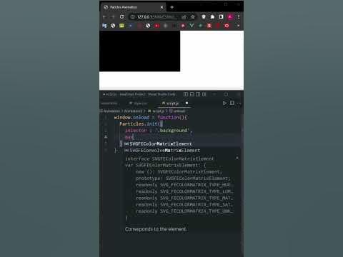 Amazing JavaScript Particles Animation Tutorial for Beginners 👨‍💻👨‍💻 # ...