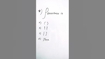 Parenthesis Bracket in Maths #parentheses #maths #shorts