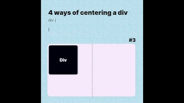 4 ways of centering a div in css #shorts #short #css #cssdesign #cssdesign #css3 #shortvideo #cssmcq