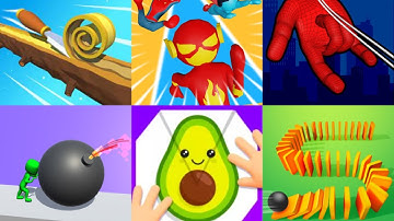 Perfect Level #7 - Spiral Roll, Web Hero, Bomb Roll - All Levels Gameplay Android Ios  Games