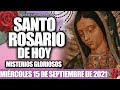 El SANTO ROSARIO DE HOY MIÉRCOLES 15 DE SEPTIEMBRE 2021-MISTERIOS GLORIOSOS ORACIÓN CATÓLICA OFICIAL