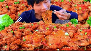 MUKBANG MÂM 10KG MÌ GÀ HẦM KÈM RAU SỐNG – SIÊU CAY SIÊU NGON CHO ANH EM