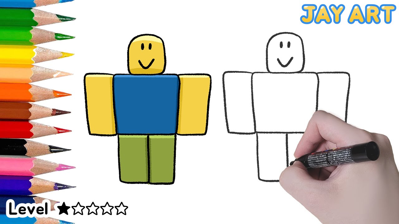 learn to draw a roblox noob Project by Rigorous Amusement