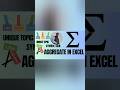 # AGGREGATE IN EXCEL