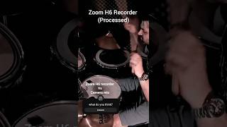 Recording Drums With Zoom H6 Recorder Vs Camera Mic