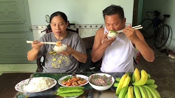 Canh khoai tép rang nước cốt dừa /@hoàng minh tv 1964.