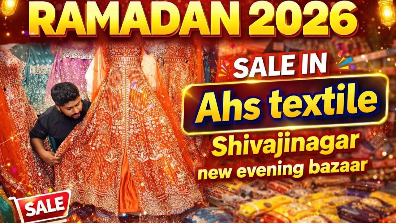 Watch Now Ramzan Latest Designs Only At AHS TEXTILES Bangalore Shivajinagar  Wedding collection 