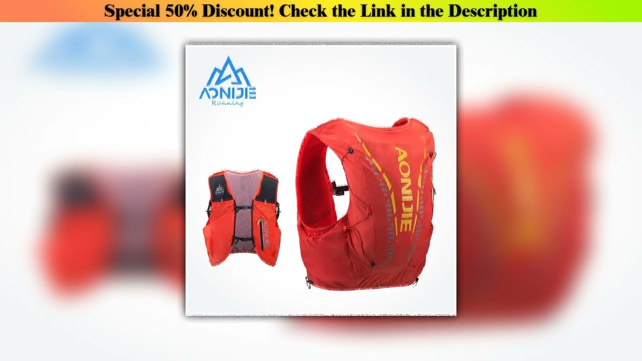 Best AONIJIE C962 Advanced Skin 12L Hydration Backpack Pack Bag Vest Soft Water Bladder Flask For H
