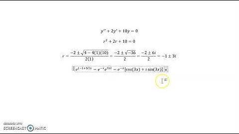 constant coefficient complex roots