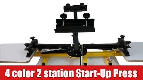 4 color 2 station Start up press