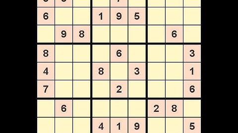 The non-backtracking method for solving a sudoku puzzle - animated