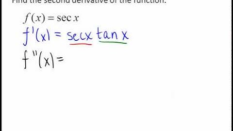 Product rule, quotient rule and higher order derivatives video 1