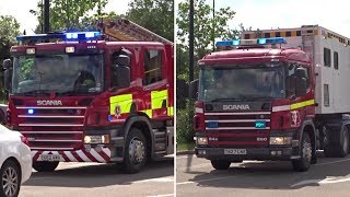 Fire Engine and Support Unit Responding - Scania 94G 260