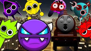 The Train and Lobotomy Dash Wiki Easy Demon VS Horror Sprunki Simon, Durple, Sky Nextbot Gmod