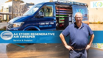 Service & Support for the Schwarze A4 Storm Regenerative Air Sweeper