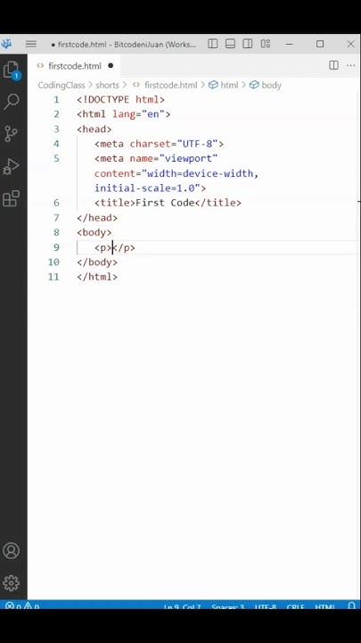 Writting your first HTML code | CSS HTML for Beginners - YouTube