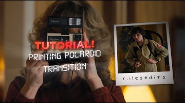 r.ilesedits - Printing Polaroid Transition Tutorial + Project File