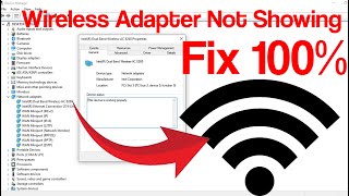 WiFi adapter missing in laptop — step-by-step Fix Tutorial!