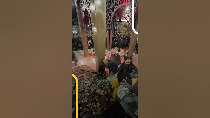 مقطع متداول يظهر زوارًا يرمون أموالًا عند ضريح الأمين العام لـ”حزب الله” حسن نصرالله #اخبار_المشهد