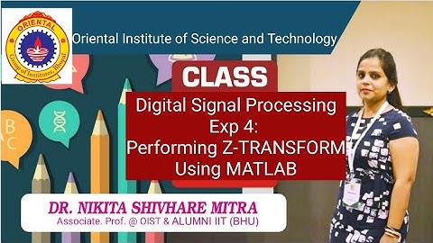 Exp 4 Z-transform using MATLAB