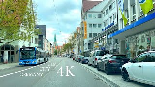 Driving in Ulm City, Germany - 4K UHD - Driving Downtown - Driving Tour