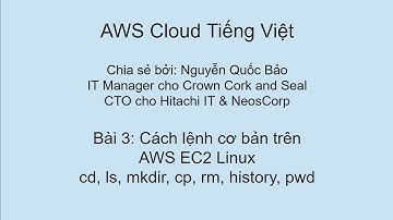 Bài 3: Cách lệnh cơ bản trên AWS EC2 Linuxcd, ls, mkdir, cp, rm, history, pwd