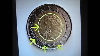 RARE! 2 euro coins errors