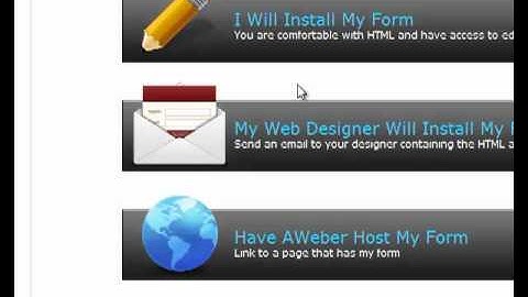 Blog Setup - How To Install A Web Form Using Aweber