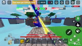 Lumen kit GamePlay on controller (Roblox BedWars) :Lumen kit GamePlay