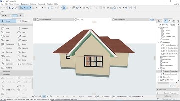 HOW TO CREATE  A GABLE MODELLING AND ROOF SETTING IN ARCHICAD
