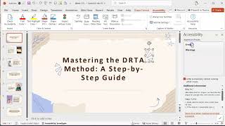 Using the PowerPoint Accessibility Checker