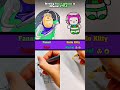 Drawing Buzz Lightyear in Different Style 💚 #art #shorts #cartoon
